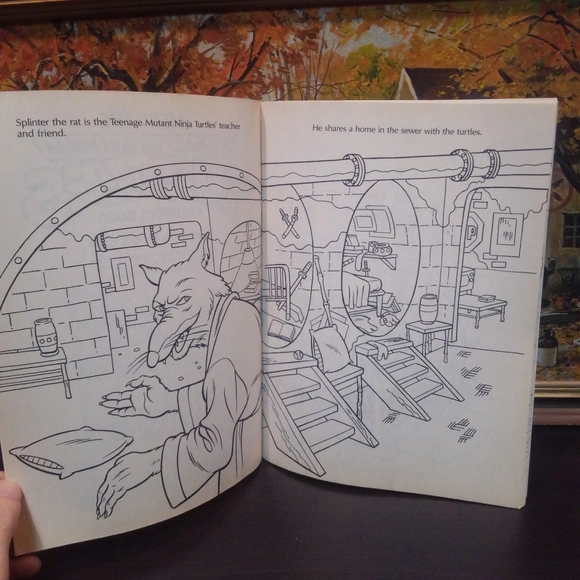 random house | Other | Vtg 99 Tmnt Coloring Book Teenage Mutant Ninja ...